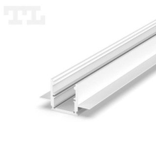 LED profilis P25-2 – 2000 mm – Baltas RAL9003