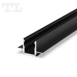 LED profilis P25-2 – 2000 mm – Juodas RAL9005