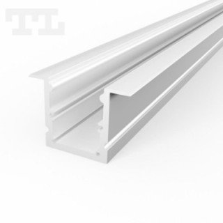 LED profilis P25-1 – 1000 mm – Baltas RAL9003