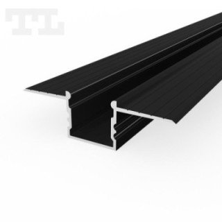LED profilis P18-3 – 2000 mm – Juodas RAL9005