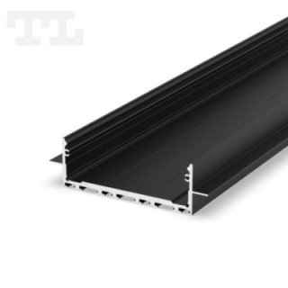LED profilis P27-2 – 1000 mm – Juodas RAL9005