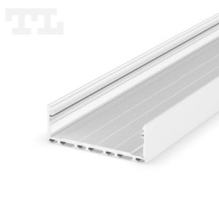 LED profilis P27-3 – 2000 mm – Baltas RAL9003
