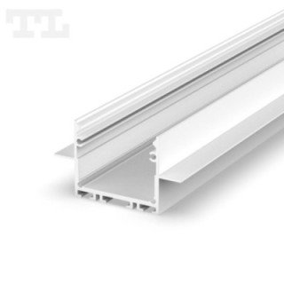 LED profilis P22-2 – 2000 mm – Baltas RAL9003