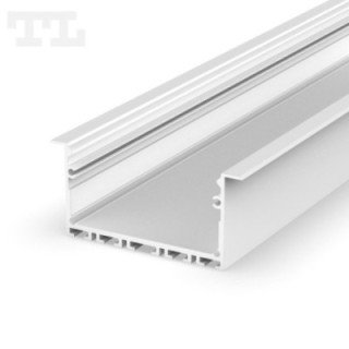 LED profilis P23-1 – 2000 mm – Baltas RAL9003