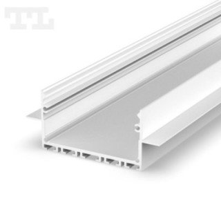 LED profilis P23-2 – 1000 mm – Baltas RAL9003