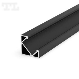LED profilis P3-1 – 2000 mm – Juodas RAL9005