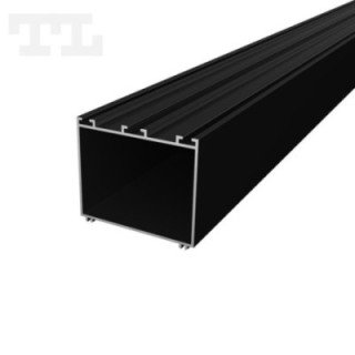 LED profilis P23-4 – 2000 mm – Juodas RAL9005