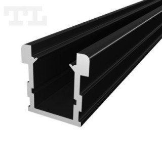 LED profilis P24-1 – 3000 mm – Juodas RAL9005