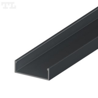 LED profilis P13-1 – 2000 mm – Grafitinis RAL7016