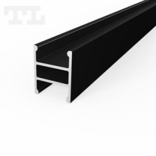 LED profilis P4-10 – 1000 mm – Juodas RAL9005