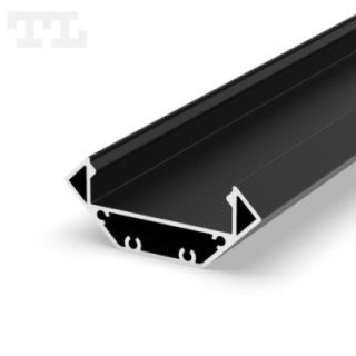 LED profilis P3-3 – 1000 mm – Juodas RAL9005