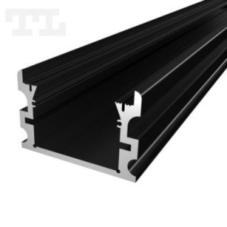 LED profilis P24-2 – 3000 mm – Juodas RAL9005