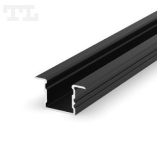 LED profilis P18-2 – 3000 mm – Juodas RAL9005