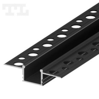 LED profilis GK18-3 – 3000 mm – Juodas RAL9005