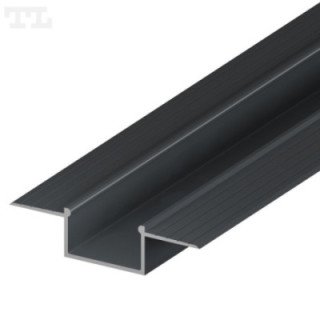LED profilis P14-3 – 2000 mm – Grafitinis RAL7016