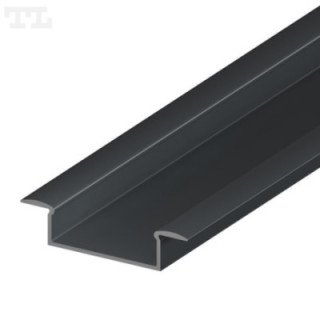 LED profilis P14-1 – 2000 mm – Grafitinis RAL7016
