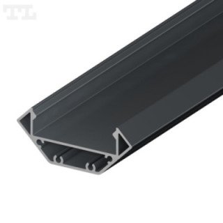 LED profilis P3-3 – 2000 mm – Grafitinis RAL7016