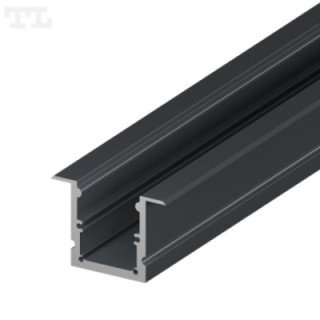 LED profilis P25-1 – 2000 mm – Grafitinis RAL7016