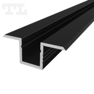 LED profilis P6-4 – 2000 mm – Grafitinis RAL7016
