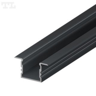 LED profilis P18-2 – 2000 mm – Grafitinis RAL7016