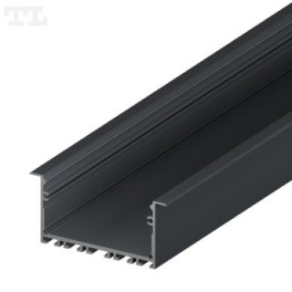LED profilis P23-1 – 2000 mm – Grafitinis RAL7016