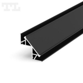 LED profilis P12-1 – 1000 mm – Juodas RAL9005