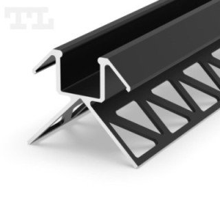 LED profilis P17-3 – 2000 mm – Juodas RAL9005
