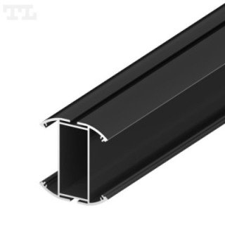 LED profilis P23-8 – 2000 mm – Juodas RAL9005