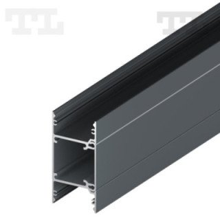 LED profilis P22-10 – 2000 mm – Grafitinis RAL7016