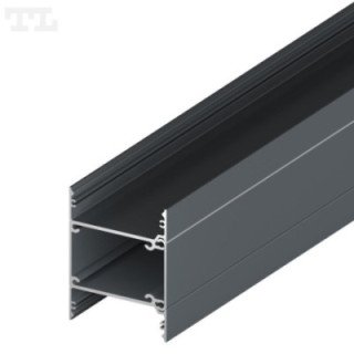 LED profilis P23-10 – 2000 mm – Grafitinis RAL7016