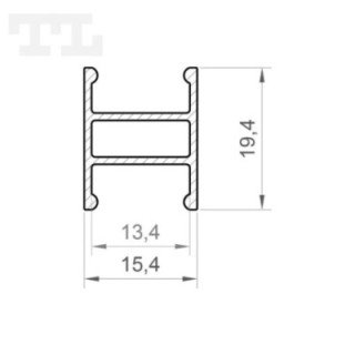 LED profilis P4-10 – 2000 mm – Gold