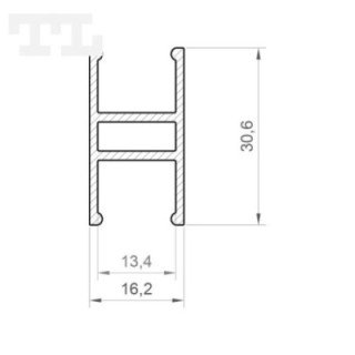 LED profilis P5-10 – 2000 mm – Gold
