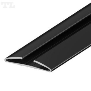 LED profilis P2-2 – 1000 mm – Juodas RAL9005