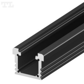 LED profilis P24-3 – 2000 mm – Juodas RAL9005