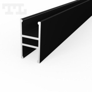 LED profilis P5-10 – 3000 mm – Juodas RAL9005