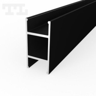 LED profilis P13-10 – 3000 mm – Juodas RAL9005