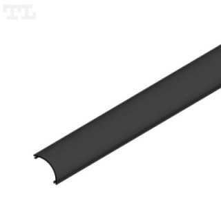 Gaubtas C18 – 2000 mm – Juoda Matinis baltas