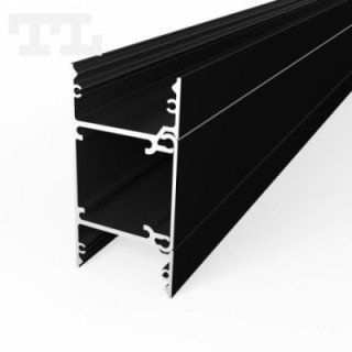 LED profilis P22-10 – 3000 mm – Juodas RAL9005
