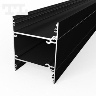 LED profilis P23-10 – 3000 mm – Juodas RAL9005