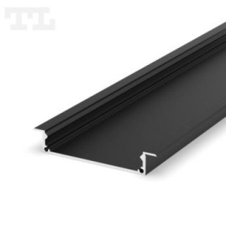 LED profilis P21-1 – 3000 mm – Juodas RAL9005