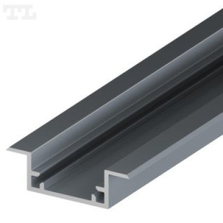 LED profilis P11-2 – 2000 mm – Grafitinis RAL7016