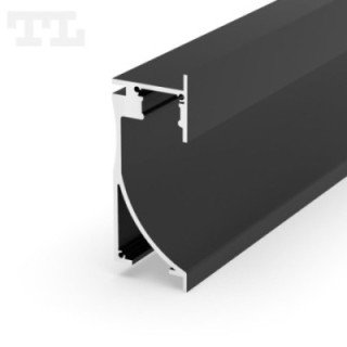 LED profilis P26-1 – 3000 mm – Juodas RAL9005