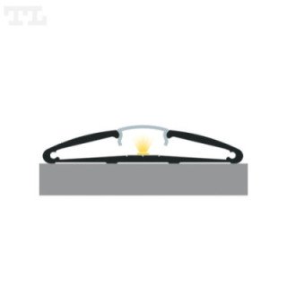 LED profilis P2-2 – 3000 mm – Baltas RAL9003