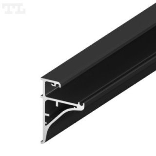 LED profilis P10-8 – 2000 mm – Juodas RAL9005