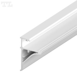 LED profilis P10-10 – 2000 mm – Baltas RAL9003