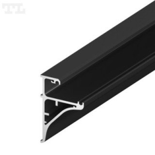 LED profilis P10-10 – 2000 mm – Juodas RAL9005