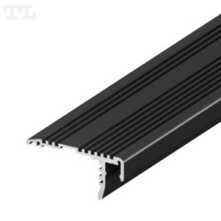 LED profilis P12-2 – 3000 mm – Juodas RAL9005