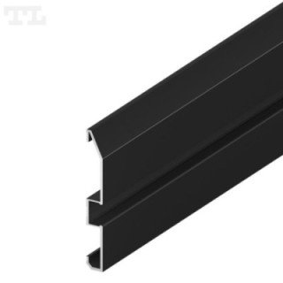 LED profilis P16-1 – 2000 mm – Juodas RAL9005