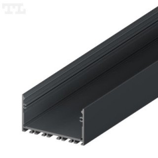 LED profilis P23-3 – 2000 mm – Grafitinis RAL7016