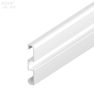 LED profilis P15-1 – 2000 mm – Baltas RAL9003